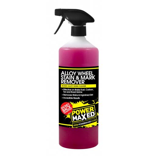 Power Maxed Alloy Wheel Stain And Mark Remover 1Ltr Ready To Use